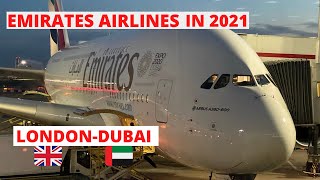 TRIP REPORTBRAND NEW AIRBUS A380EMIRATES LONDONDUBAI [upl. by Ezitram]