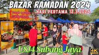 Bazaar Ramadan 2024  USJ4 Subang Jaya  Food journey on the 1st day of Ramadan 4K [upl. by Devehcoy]