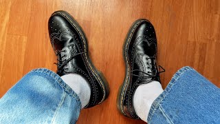 REVIEW Dr Martens Mens Laceup Brogue Loafers [upl. by Melba241]