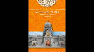 SVTCO Temple Invitation  Garbhanyasa Vidhi Mahostavam  Save the Date [upl. by Agace]