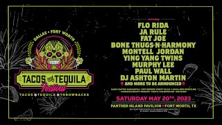 Tacos and Tequila Festival Dallas Fort Worth Full Lineup Promo Video 2023 [upl. by Annor]