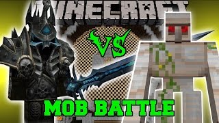 LICH KING VS MUTANT IRON GOLEM  Minecraft Mob Battles  Psycraft Mods [upl. by Mahtal]