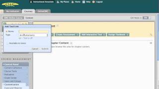 BbLearn Add Course Menu Item [upl. by Kasevich]