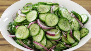 Cucumber Salad Recipe [upl. by Gillett563]