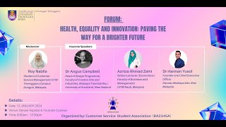 FORUM HEALTH EQUALITY AND INNOVATION PAVING THE WAY FOR A BRIGHTER FUTURE [upl. by Elinnet]