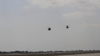 2 T129B ATAK attack helicopters under test at Clark Air Base [upl. by Wickman271]