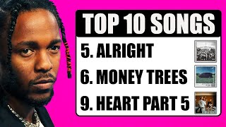 Top 10 Kendrick Lamar Songs [upl. by Becker]