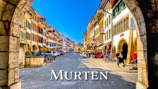 Murten is a charming medieval town in Switzerland 🇨🇭 4K Walking Tour [upl. by Amitak548]