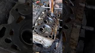 Engine valve lapping or polishing work [upl. by Luttrell]