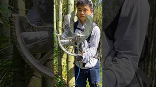 Bamboo cutting video  bamboo bamboocutting viralvideo funny chainess chainessbamboo vlogs [upl. by Ocinemod]