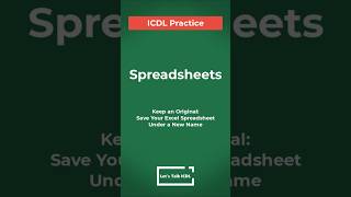 How To Save Your Excel Spreadsheet Under a New Name [upl. by Nolat]