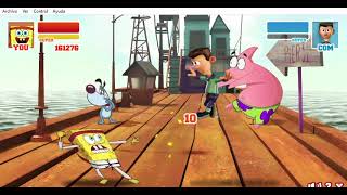 Super Brawl 2  Classic SpongeBob Survival 1 Outtakes Better Version [upl. by Jean]