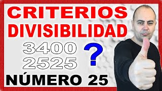 💥CRITERIOS DE DIVISIBILIDAD DEL 25 SÚPER FÁCIL 💥 Múltiplos y Divisores  Primaria 34 [upl. by Notserp]