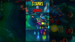 3 TANKS VS GRANGER 😈 mobilelegends mlbb assassinsgamer [upl. by Azerila]