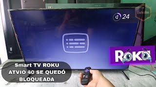 pantalla roku tv smart bloqueada reset valores de fabrica [upl. by Bernj634]