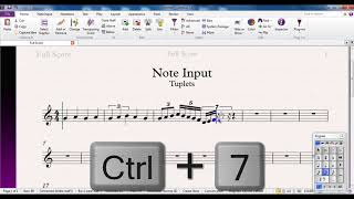 Sibelius 75 Tutorial Series No5  Triplets and Tuplets [upl. by Nette980]