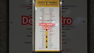 Delhi Metro MAP 🗺️ Millenium City Centre To Samaypur Badli [upl. by Brenk]