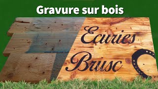 Gravure sur bois  Les Écuries du Brusc [upl. by Paola840]