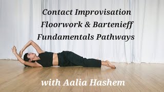 Contact Improvisation Floorwork Pathways and Bartenieff Fundamentals Warmup with Aalia Hashem [upl. by Auqkinahs]