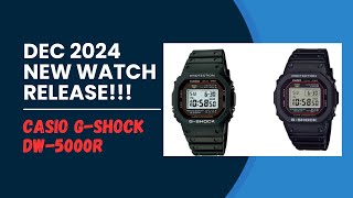 New Casio GShock DW5000R Release Dec 2024 [upl. by Sherj44]