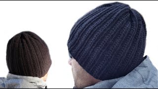 Tricotin  Tuto Bonnet point sillon  Hat Loom knitting [upl. by Raffin]