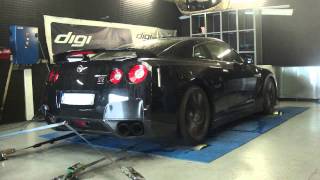 Reprogrammation Moteur  Nissan GTR 35 Ethanol Stage 3  643cv dyno Digiservices Paris [upl. by Evoy]