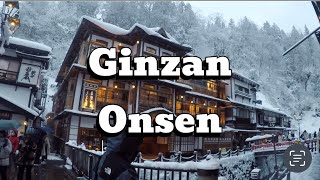 One Snowy Day in Ginzan Onsen Yamagata Japan 🇯🇵 [upl. by Britton879]