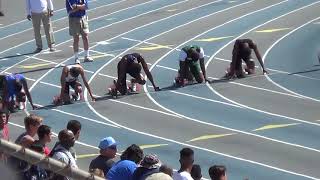 TJ Brock 100 Meters CIF SS Division Finals 5212016 [upl. by Iseabal143]