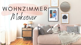 WOHNZIMMER MAKEOVER  Vorher  Nachher  Streichen Einrichten Dekorieren  Jelena Weber [upl. by Kezer642]