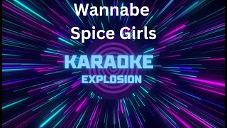 Wannabe  Karaoke  Spice Girls karaaoke [upl. by Novyak]