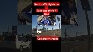 Next traffic lights do U turn into the left lane  shorts shortsvideo vicroads coolaroo [upl. by Randa590]