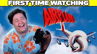 AIRPLANE 1980 Movie Reaction  FIRST TIME WATCHING [upl. by Ahsener]