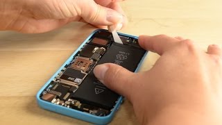 How To Replace the Battery in your iPhone 5c [upl. by Clippard]