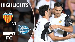 Carlos Soler nets beautiful backheel goal in Valencia win vs Alaves  LaLiga Highlights  ESPN FC [upl. by Airamak]