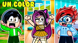 ESCONDIDAS de UN SOLO COLOR con el TEAM Family Juega  Kori Roblox [upl. by Agle]