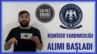 KOMİSER YARDIMCILIĞI ALIMI BAŞLADI  POLİS AKADEMİSİ İÇ GÜVENLİK FAKÜLTESİ ÖĞRENCİ ALIMI BAŞLADI [upl. by Atalee]