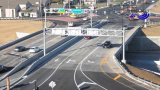 New Diverging Diamond Interchange in Springfield Mo [upl. by Enoved]