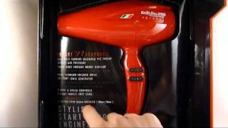 BaByliss Pro Volare V1 Ferrari Hair Dryer Review by Salon Professional [upl. by Edaw584]