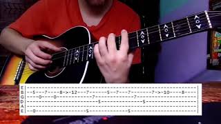 TUTORIAL Despair Naruto  Guitar TABS [upl. by Tana]