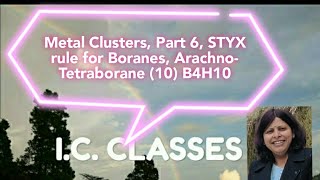 Metal Clusters Part 6 STYX rule for Boranes Arachno Tetraborane 10 B4H10 [upl. by Gruchot]