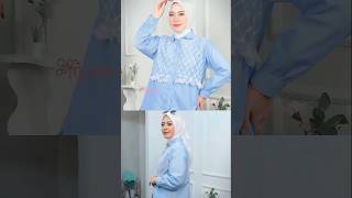 Mabella  Alisa Kemeja Motif Salur kemejawanita kemejasalur murahmeriah fashion viralshorts [upl. by Anivlek970]