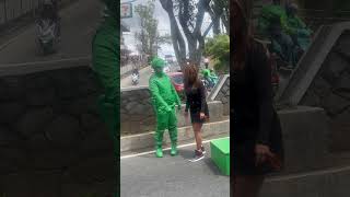 Meme green man ngpakilig funny titonoelofficial greenman shorts viralvideo trending [upl. by Ailimac863]