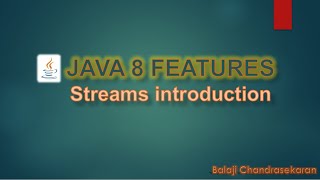 Java Streams API Introduction [upl. by Blackington]