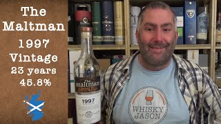 The Maltman 19972021 Vintage aged 23 years with 458 Blended Malt Scotch Review by WhiskyJason [upl. by Euridice974]