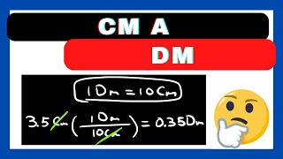 Convertir Centímetros a Decímetros cm a dm 💥Conversiones 💥 [upl. by Gnaht]