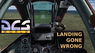 DCS World Training  Easy VFR Landing Gone Wrong [upl. by Schug]