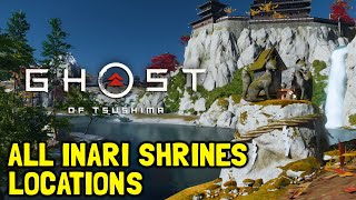 Ghost Of Tsushima All Inari Shrines Locations All 49 Fox Dens [upl. by Drareg]