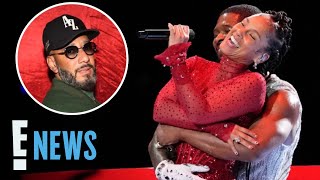 Alicia Keys’ Husband Reacts to quotNEGATIVE VIBESquot Over Usher Super Bowl Performance  E News [upl. by Nosde]