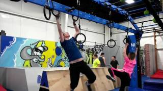 Youth Fitness Ninja Warrior Obstacle course Calisthenics workout On MoveStrong [upl. by Nitza]