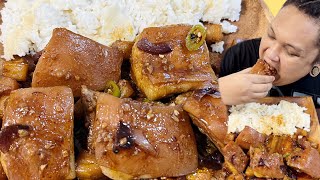 PORK BELLY HAMONADO MUKBANG [upl. by Adnahsal]